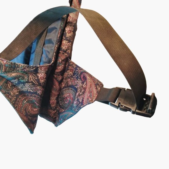 Bradley Designs Chair Portable Soft Stadium Camp Blue Paisley Adjustable Straps - Picture 8 of 11